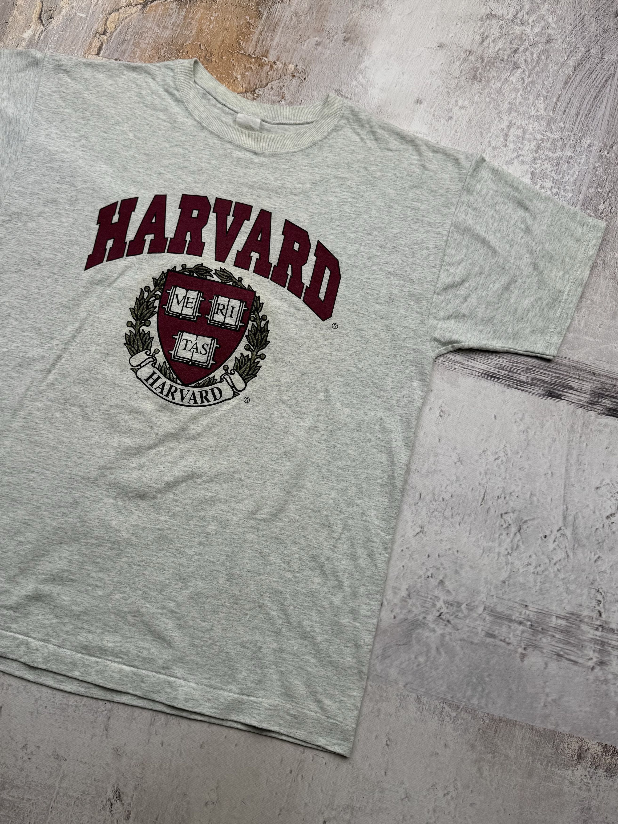 Vintage Harvard University 90's Oversized Tee A726(191) Size US L / EU 52-54 / 3 - 3 Thumbnail