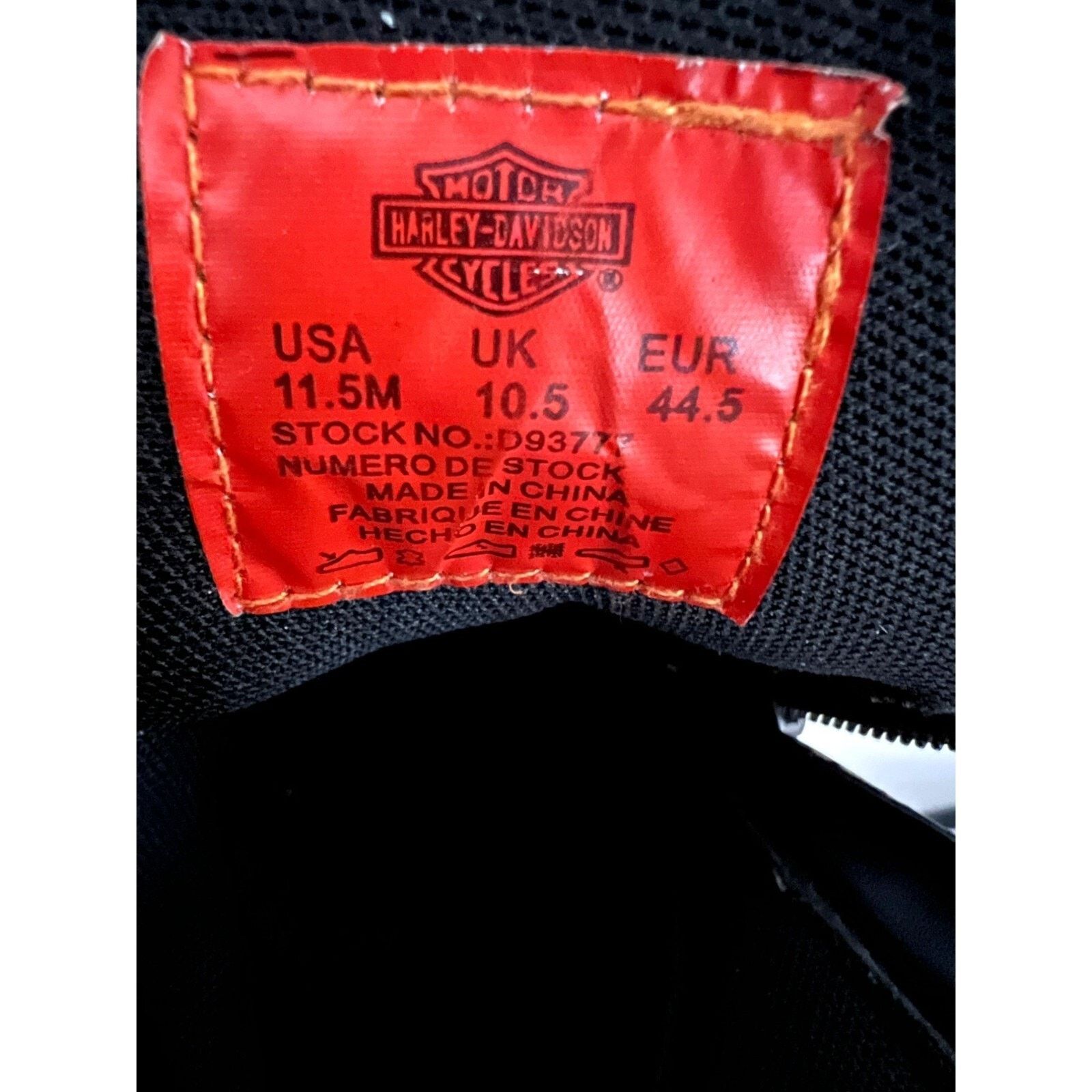 Harley Davidson Harley Davidson Black Leather Zip Up Ankle Boots US 11.5M Size US 11 / EU 44 - 14 Thumbnail