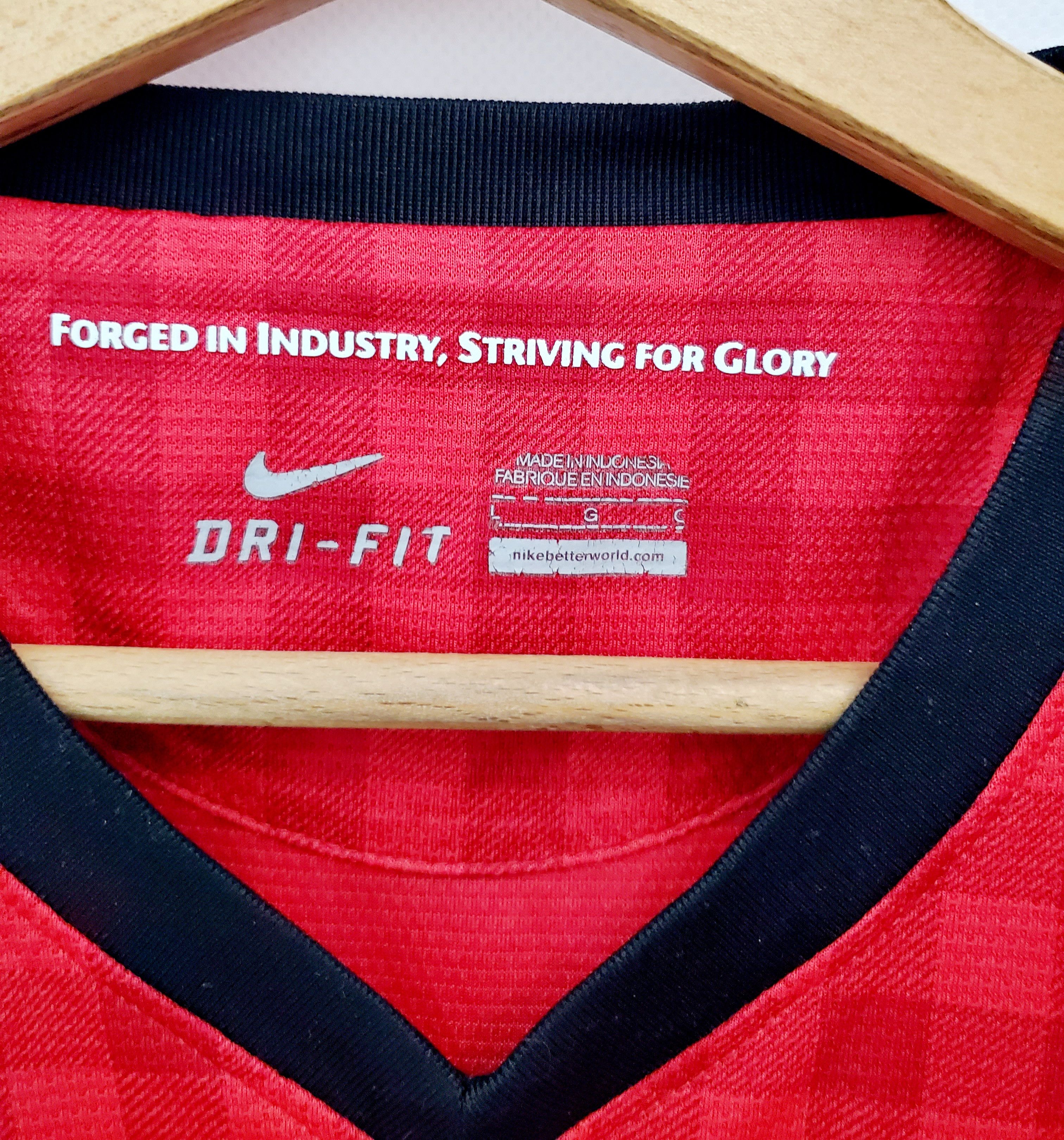 Nike 2012-13 MANCHESTER UNITED HOME jersey perfect condition L Size US L / EU 52-54 / 3 - 3 Thumbnail