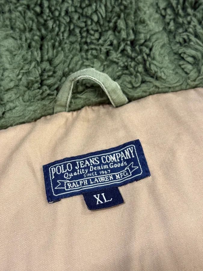 Polo Ralph Lauren AW2012 Ralph Lauren Khaki Green Flags Long Cargo Parka Coat Size US L / EU 52-54 / 3 - 12 Thumbnail