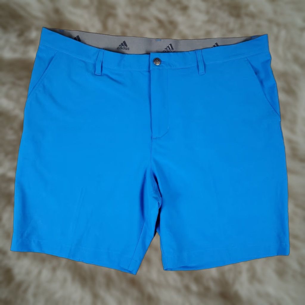 Adidas Adidas Shorts Mens Size 40 Light Blue Golf Casual Slash Pockets Flat Front Chino Size US 40 / EU 56 - 1 Thumbnail