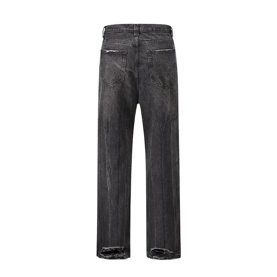 Japanese Brand Buggy jeans flared with holes frayed loose pants style Y2K Size US 32 / EU 48 - 3 Thumbnail