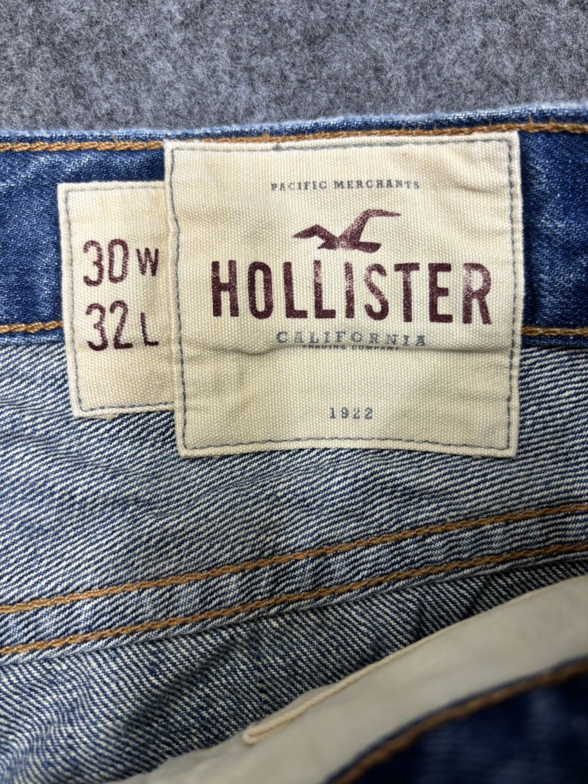 Hollister 💥90s Style💥Hollister Heavy Distressed Style Denim F636 Size US 33 - 10 Thumbnail