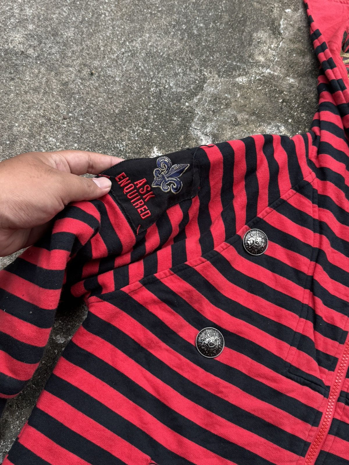 Hysteric Glamour × If Six Was Nine × Japanese Brand Ask enquired england striped hoodie mid sleeve Size US M / EU 48-50 / 2 - 5 Thumbnail