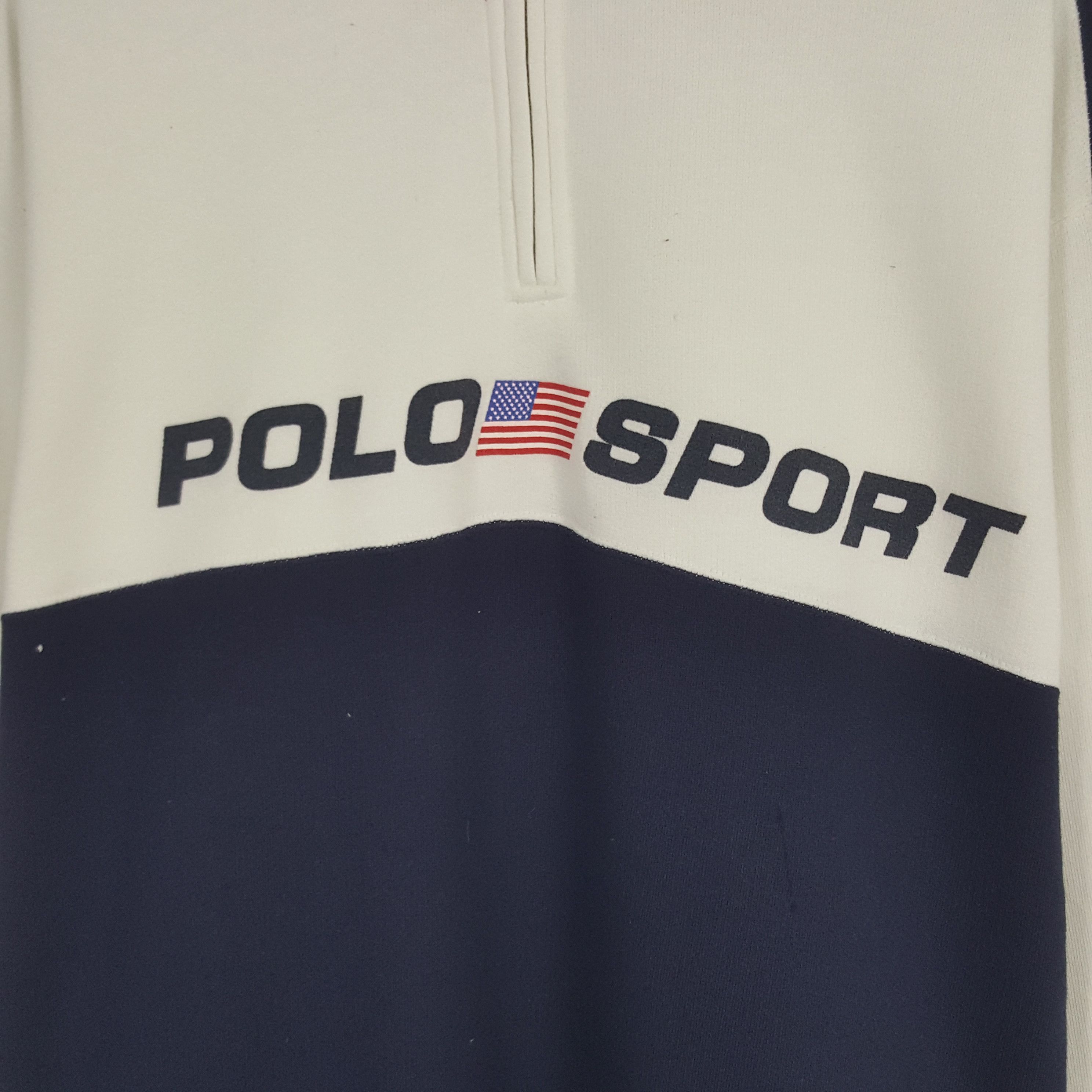 Polo Ralph Lauren × Vintage Vintage Polo Sports Sweatshirt Size US XL / EU 56 / 4 - 2 Thumbnail