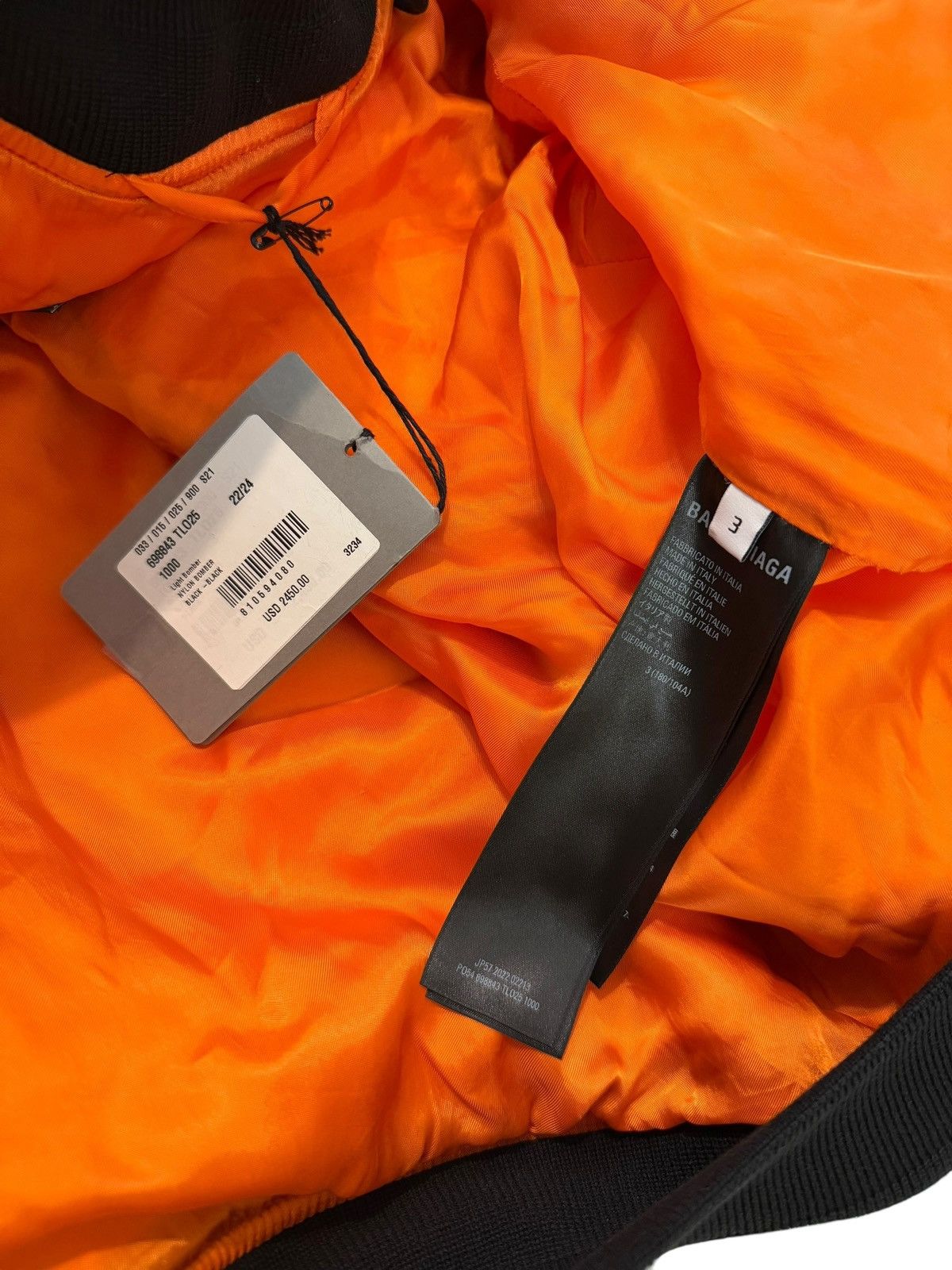 Balenciaga 3B Sports Icon Hooded LightBomber Size US L / EU 52-54 / 3 - 7 Thumbnail