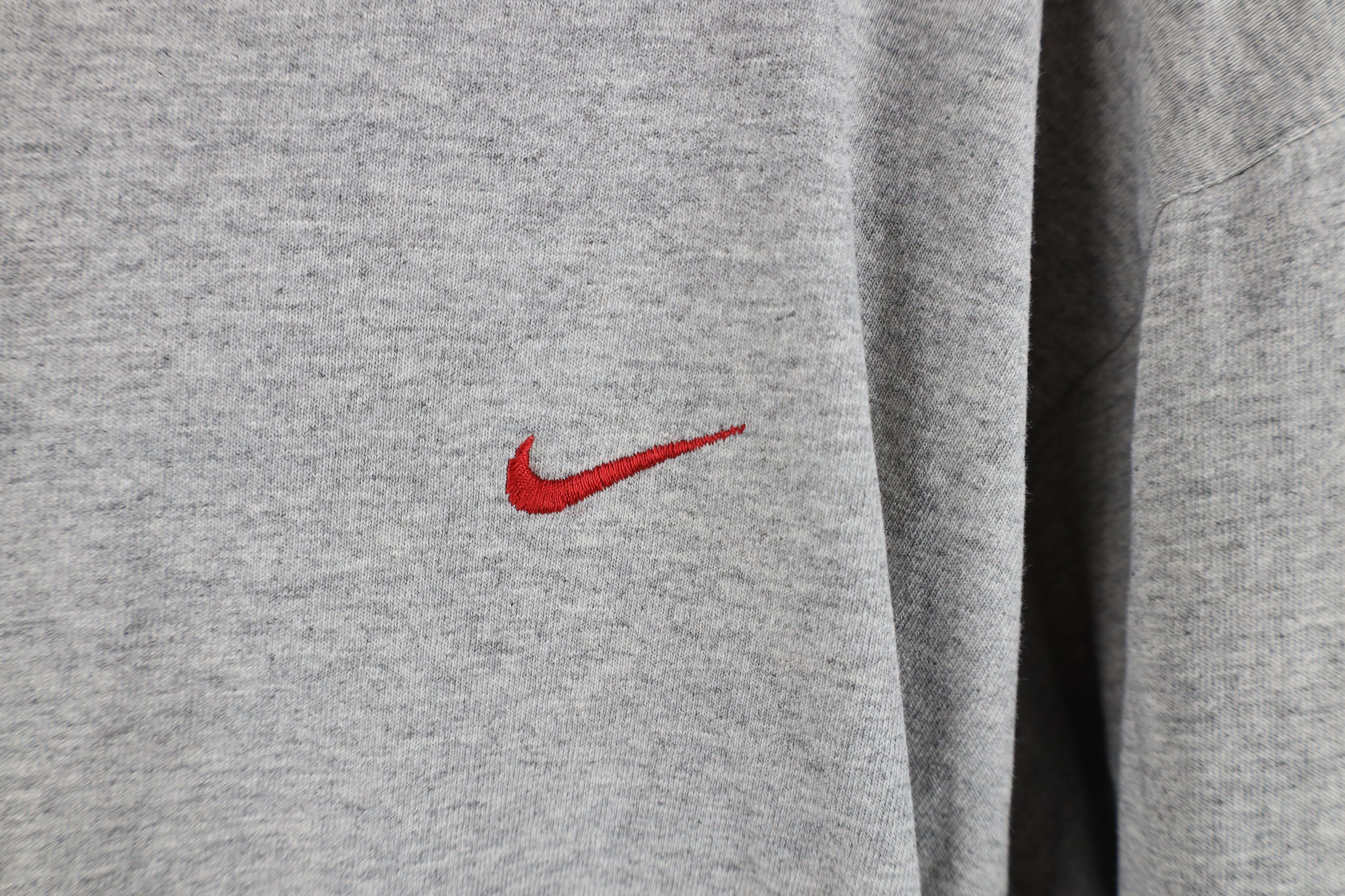 Nike × Vintage Vintage 90s Y2K Nike Scott Mini Swoosh Lightweight Hoodie Size US M / EU 48-50 / 2 - 4 Thumbnail