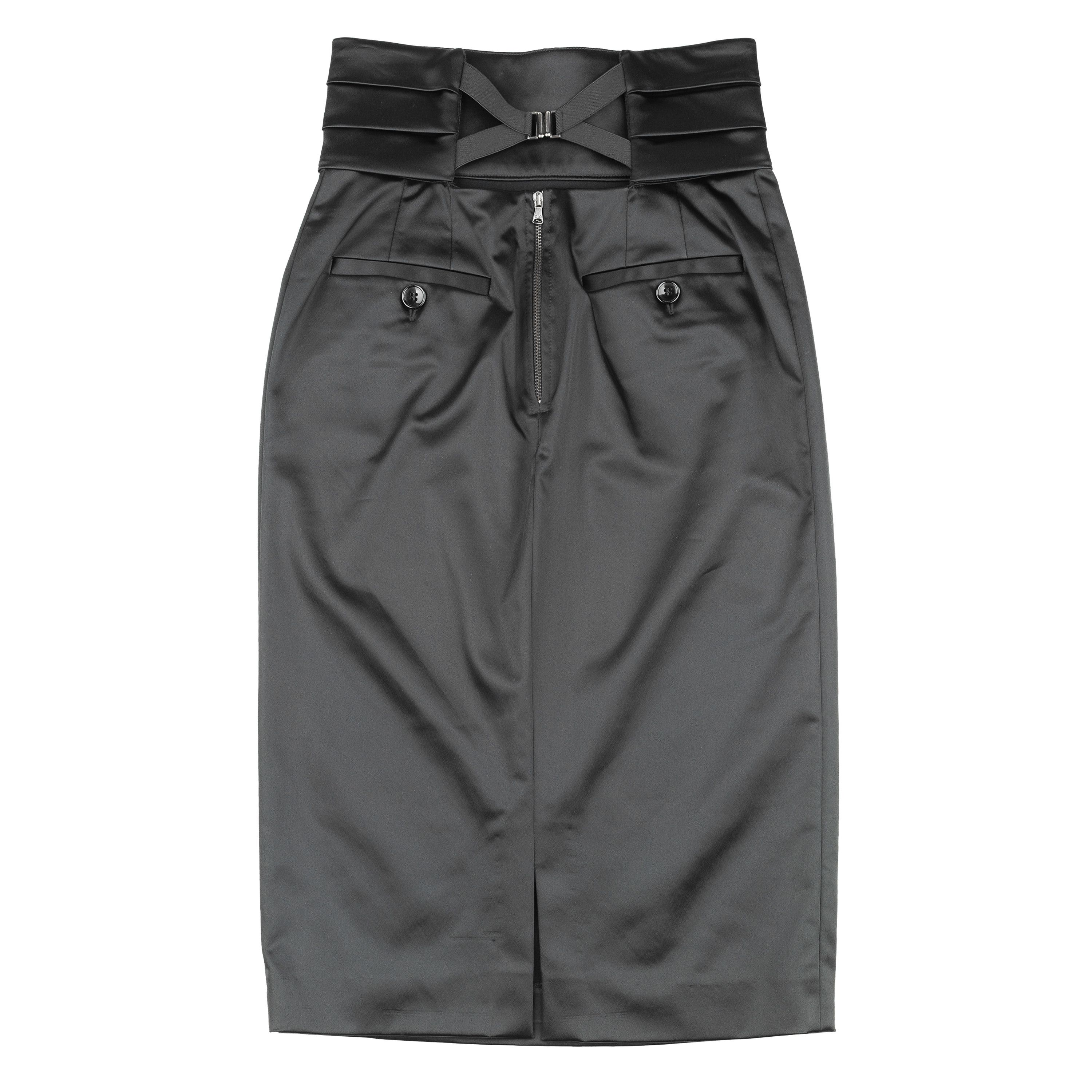 Dolce & Gabbana Dolce & Gabbana Black Corset Pencil Skirt Size 25" / US 0 / IT 36 - 1 Thumbnail
