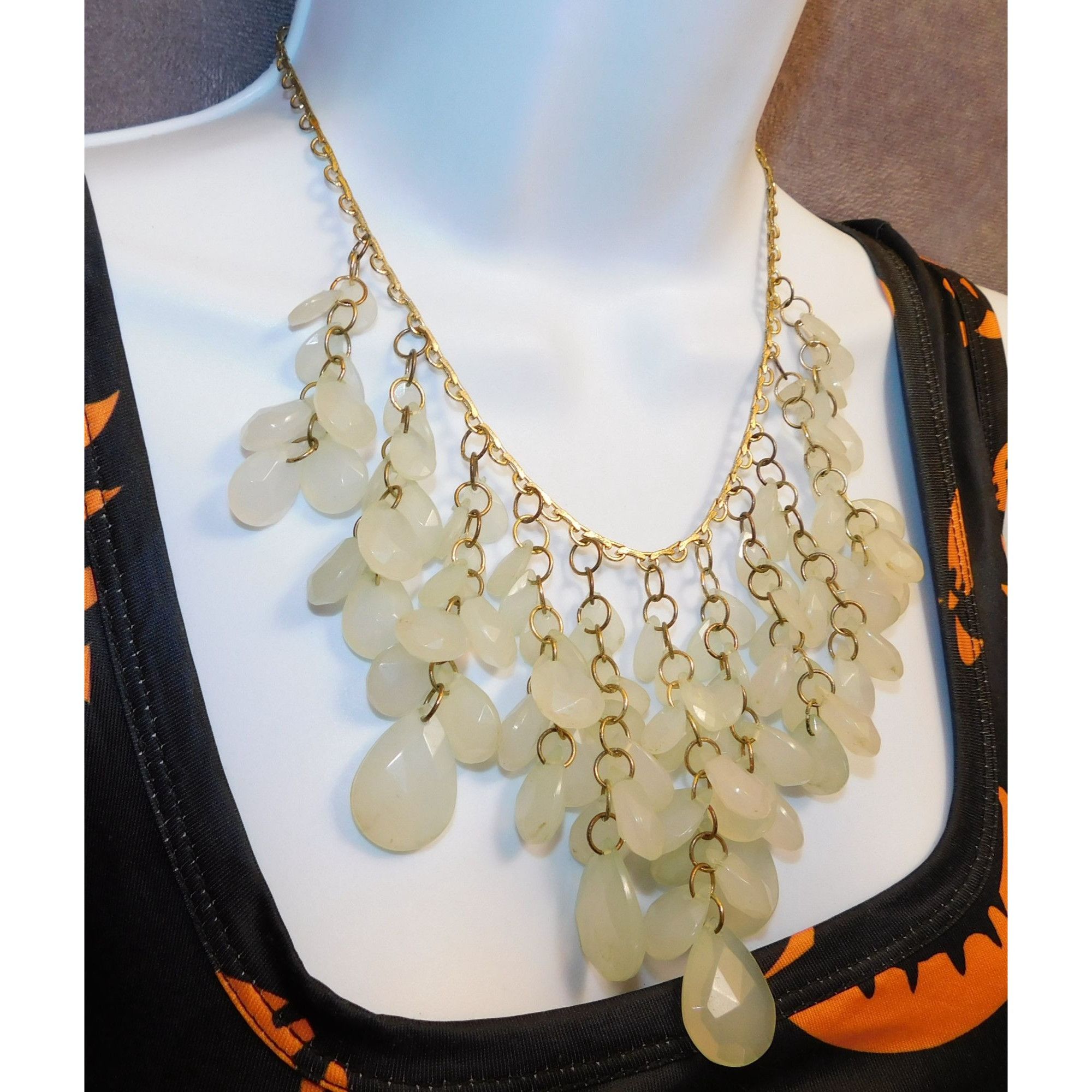 Other White And Gold Beaded Necklace Size ONE SIZE - 3 Thumbnail