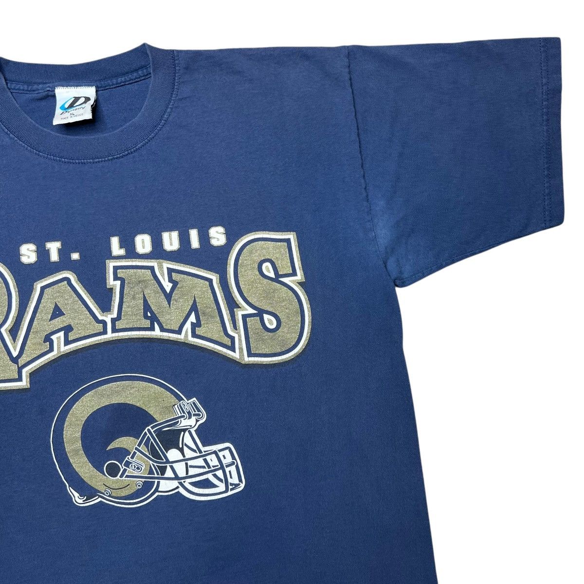 NFL × Vintage Vintage 1990s NFL St. Louis Rams Spell Out 3D Graphic Tee Size US XL / EU 56 / 4 - 7 Thumbnail