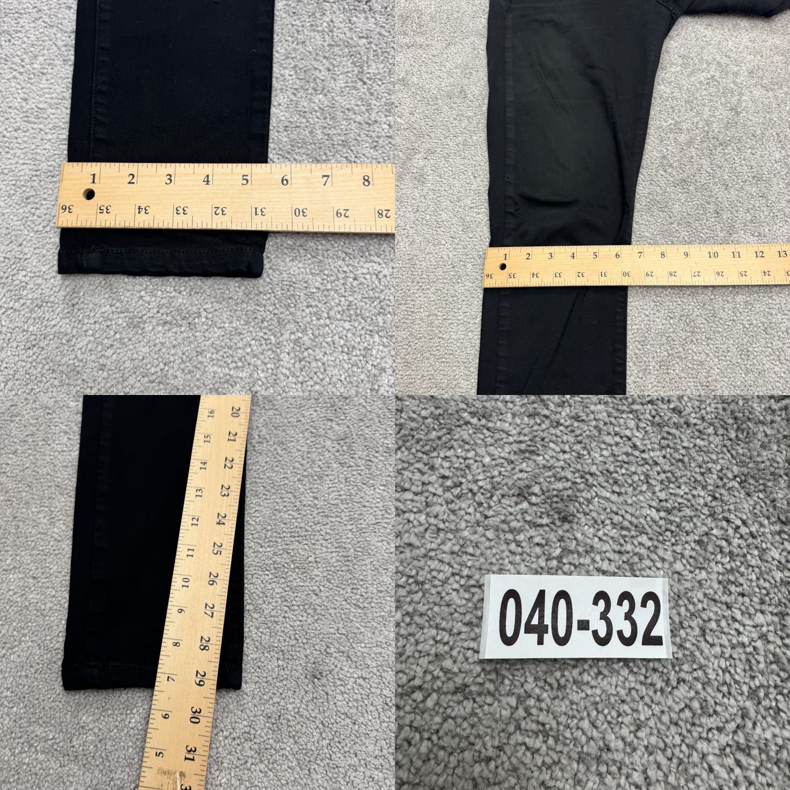Paige Paige Skyline Skinny Denim Jeans Womens 26 Black Mid Rise Stretch Size 26" / US 2 / IT 38 - 10 Thumbnail