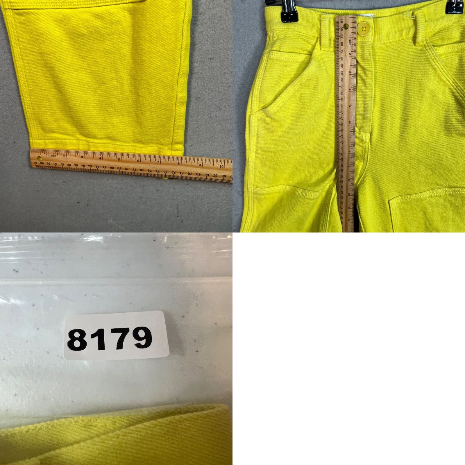 Vintage VINTAGE Wilfred Le Fou Yellow High-Waisted Straight-Leg Double Knee Pants 00 Womens Size 24" / US 00 / IT 34 - 8 Thumbnail