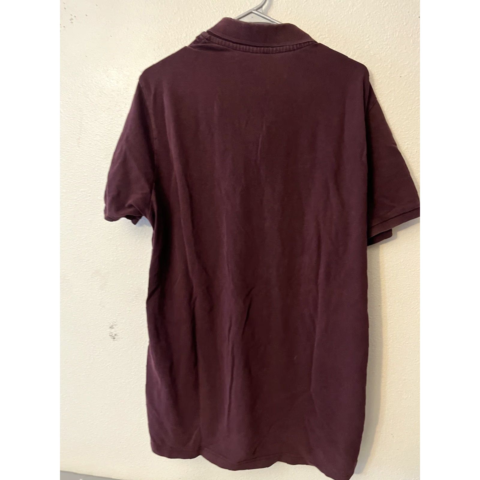 American Eagle Outfitters AMERICAN EAGLE OUTFITTERS AEO MEN'S CORE FLEX POLO SHIRT XL Maroon Size US XL / EU 56 / 4 - 3 Thumbnail