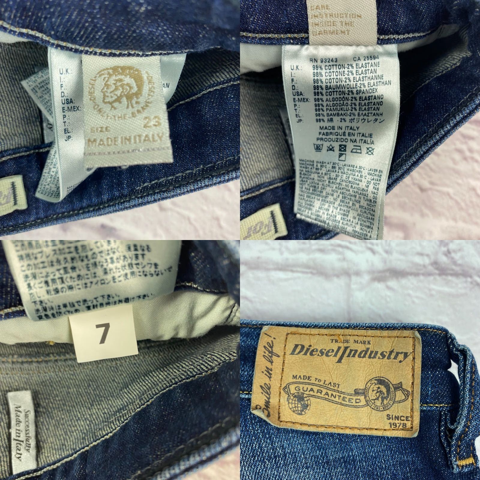 Diesel Diesel Jeans Womens 7 Eazee Relaxed Boyfriend Low Waist Cropped 28 x 24 Size 28" / US 6 / IT 42 - 8 Thumbnail