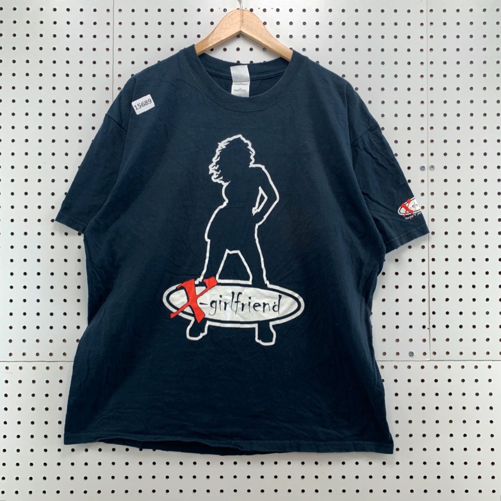 Gildan VINTAGE Gildan X Girlfriend Band Shirt Blue Adult Extra Large Short Sleeve Tee Cotton Size US XL / EU 56 / 4 - 6 Thumbnail
