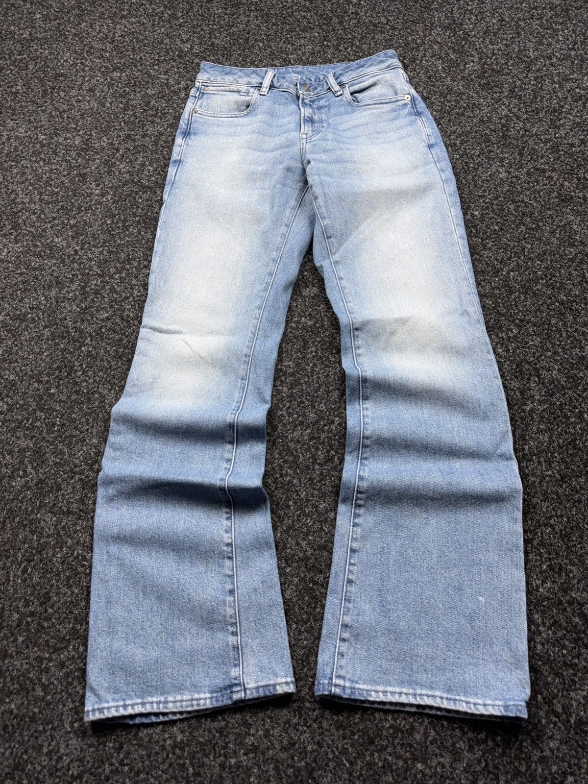 G-Star Vintage 00s G-Star RAW G-Low Bootcut Jeans Y2K Light Wash Size 27" / US 4 / IT 40 - 1 Thumbnail