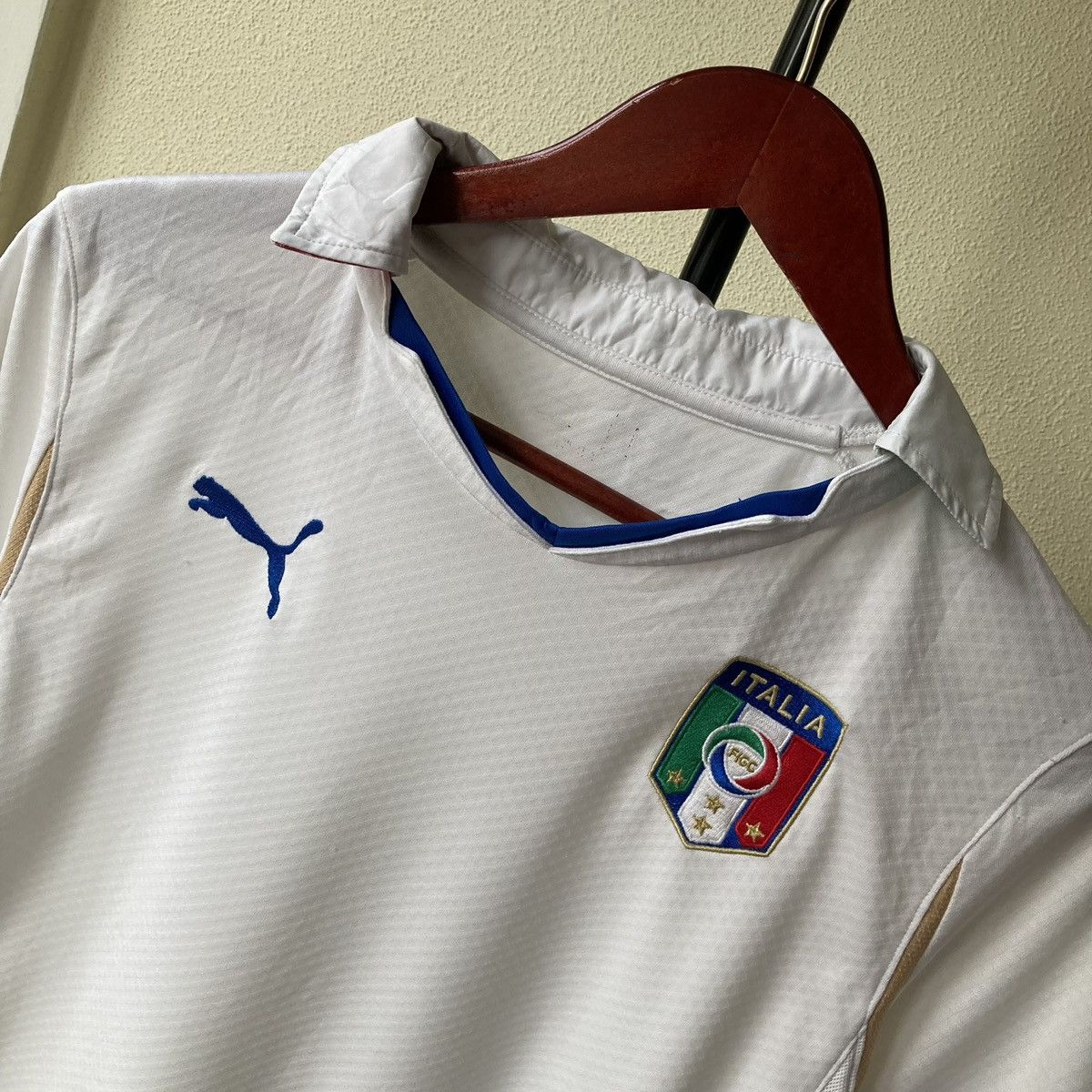 Vintage Italy Blokcore Jersey Puma 2012 Streetwear Casual Y2k Size US S / EU 44-46 / 1 - 2 Thumbnail