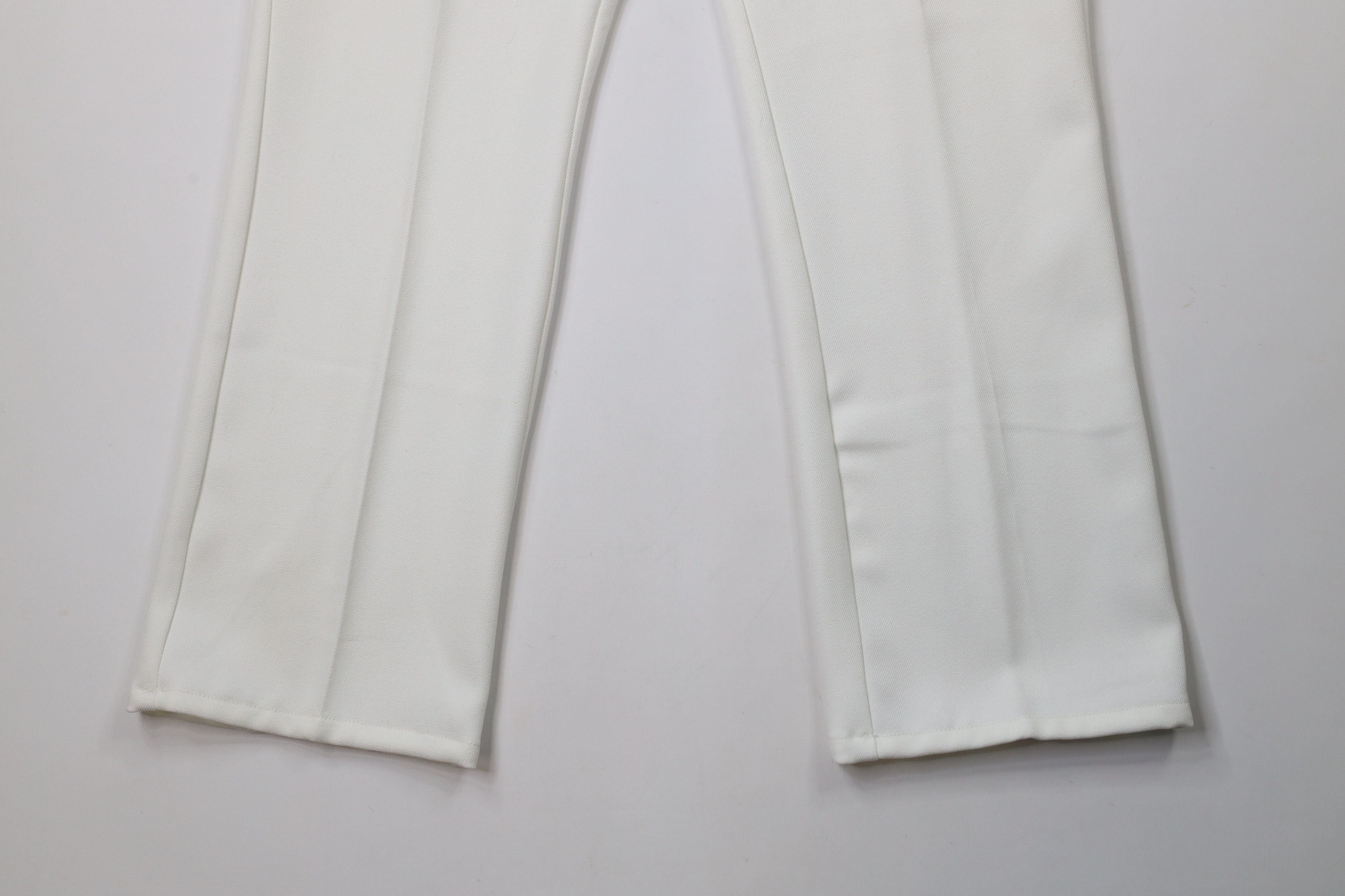 Vintage Vintage 90s Streetwear Flared Wide Leg Chino Pants White Size US 33 - 4 Thumbnail