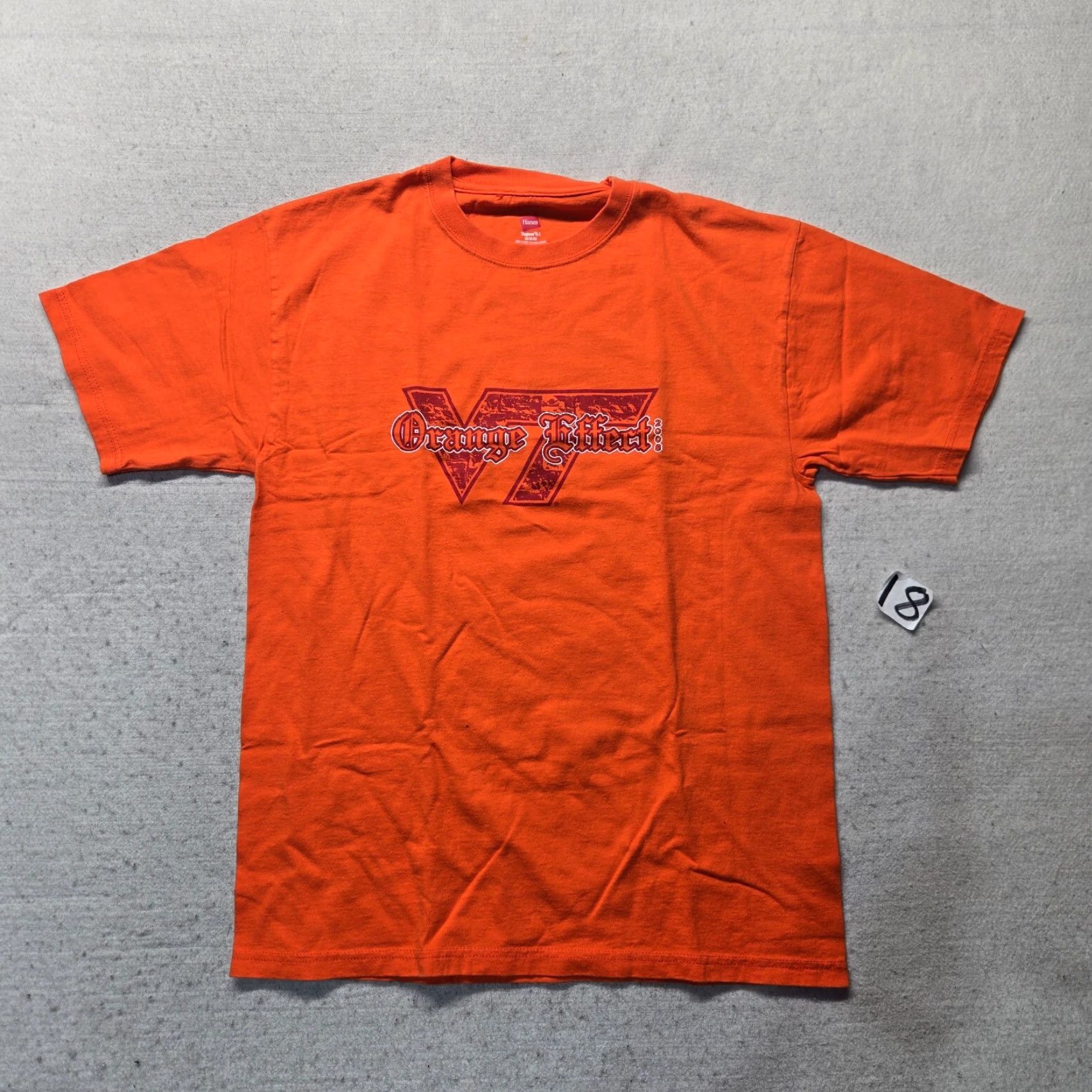 Vintage VINTAGE VT Hokies Virginia Tech Orange Effect Shirt Adult M Medium T-Shirt Short Sleeve Mens Size US M / EU 48-50 / 2 - 2 Thumbnail