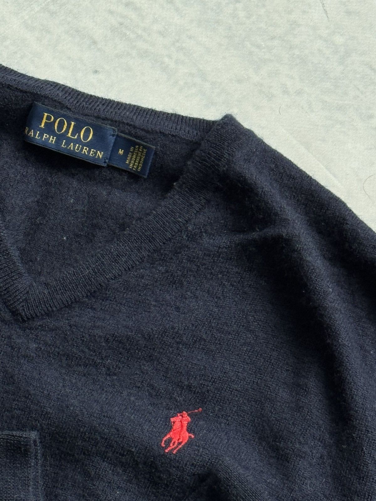 Polo Ralph Lauren × Vintage 100% Wool Ralph Lauren blue sweater Size US M / EU 48-50 / 2 - 4 Thumbnail