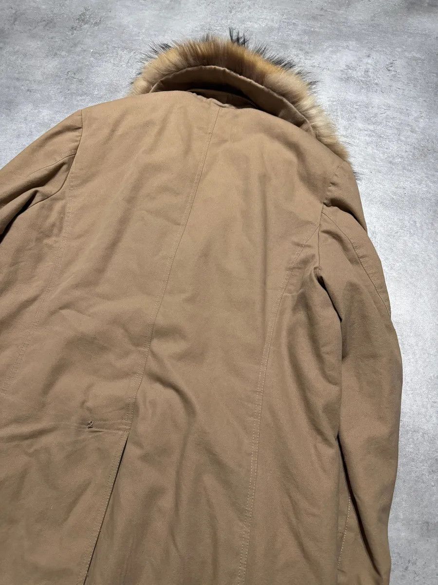 Roberto Cavalli 2000s Roberto Cavalli Fur Collar Beige Long Jacket Size US M / EU 48-50 / 2 - 7 Thumbnail