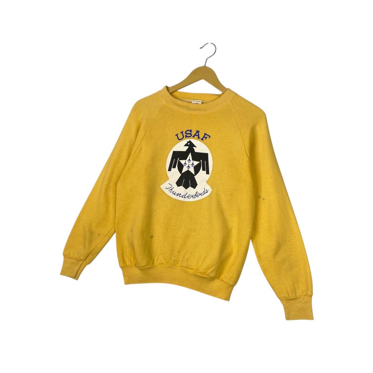 Vintage Vintage Fruit Of The Loom Yellow Pullover Jumper Size M Size M / US 6-8 / IT 42-44 - 2 Thumbnail
