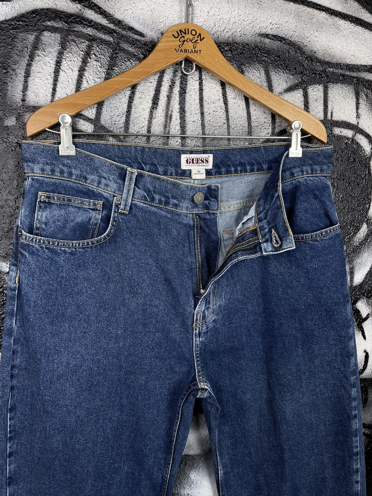 Guess Guess Vintage Washed Denim Relaxed Baggy Jeans Men’s Size 33 Size US 33 - 8 Thumbnail