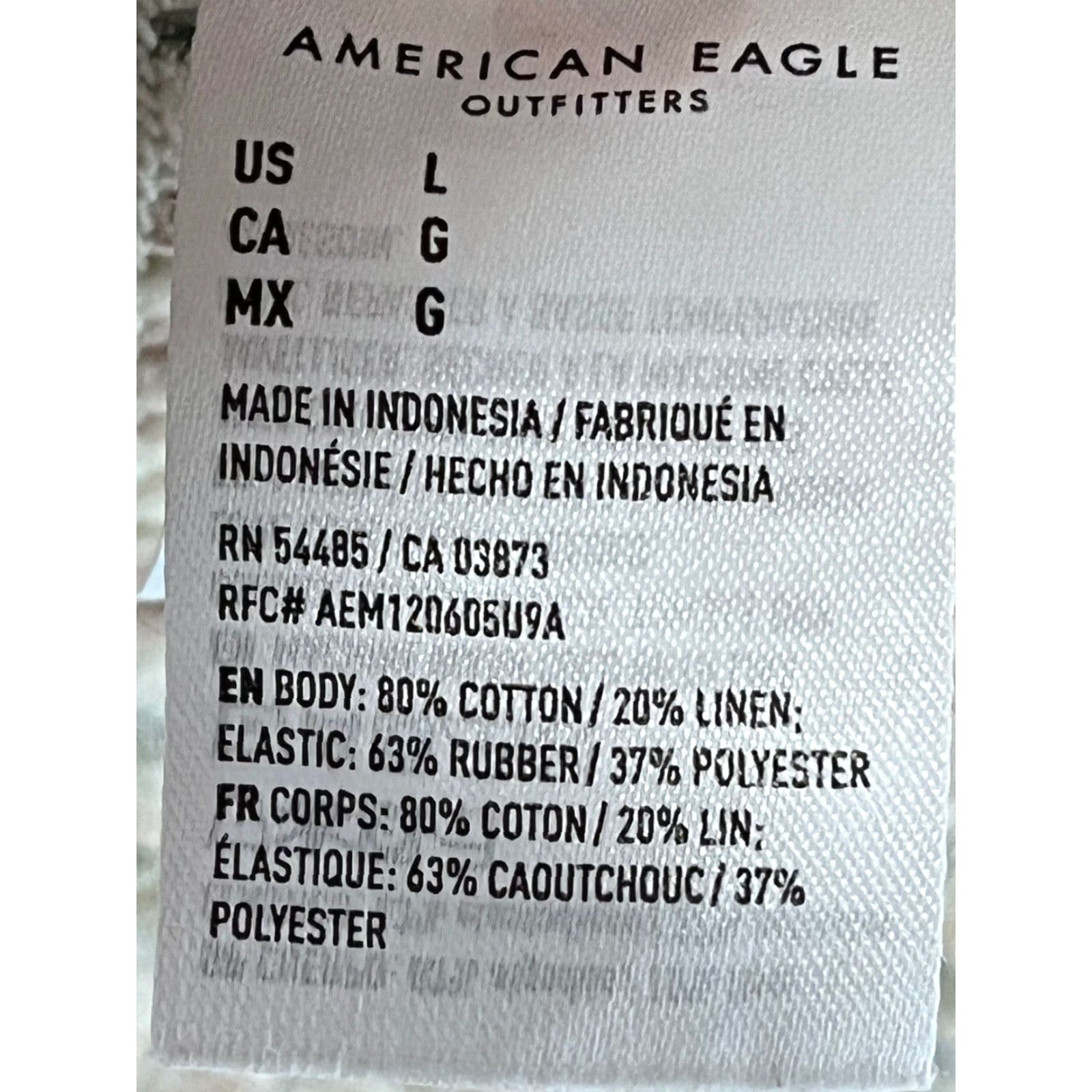American Eagle Outfitters American Eagle Womens Tank Top L Linen Cotton Blend Striped Cami Summer Casual Beach Bohemian Size L / US 10 / IT 46 - 5 Thumbnail