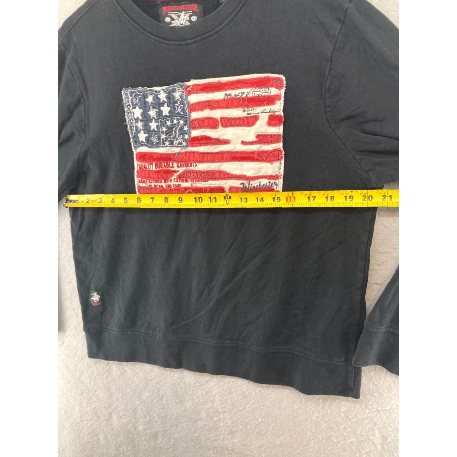 Vintage Winchester Shirt Adult M Black Patriotic Cowboy Western Button-Up Size US M / EU 48-50 / 2 - 2 Thumbnail