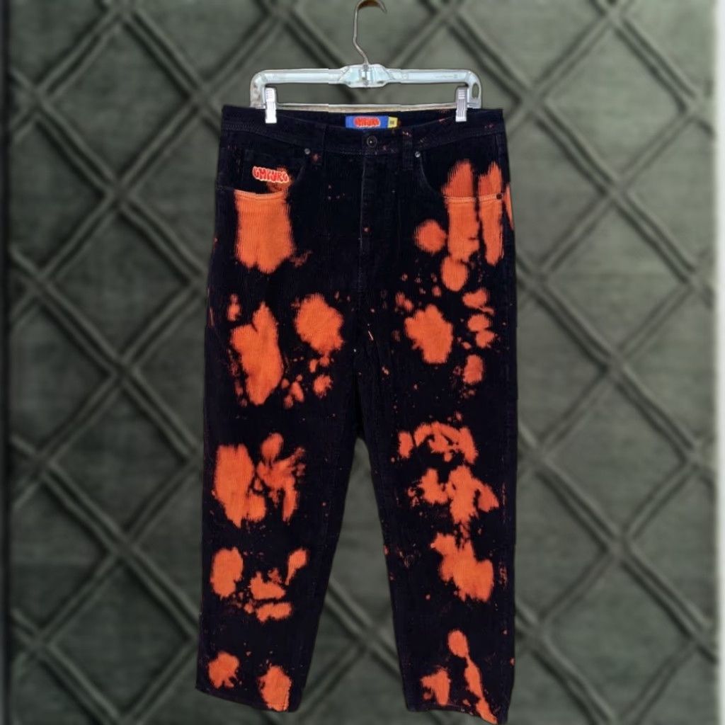 Empyre VINTAGE Empyre Loose Fit Skate Pants Mens 32x30 Black Corduroy Y2K Punk 5-Pocket Baggy Relaxed Hipster 90s Grunge Hip Hop Skater Pants Mens Size US 32 / EU 48 - 1 Thumbnail