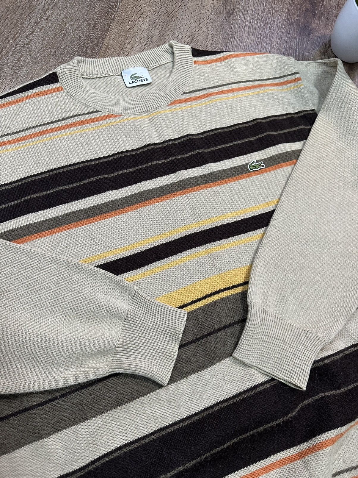 Lacoste Lacoste Vintage Knitted Sweater Size US XXL / EU 58 / 5 - 4 Thumbnail