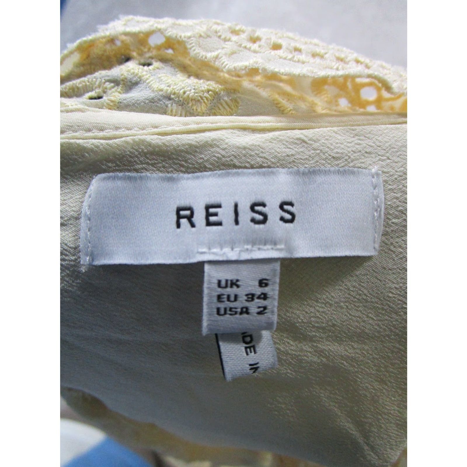 Reiss Reiss Shirt Womens Beige Blouse Size XS / US 0-2 / IT 36-38 - 3 Thumbnail