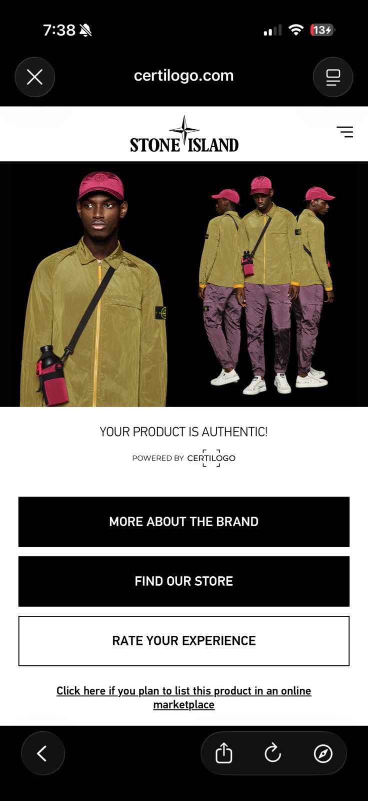 Stone Island Stone Island Size US M / EU 48-50 / 2 - 8 Thumbnail