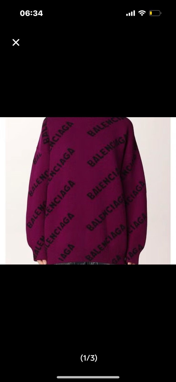 Balenciaga Balenciaga all over logo sweater Size US M / EU 48-50 / 2 - 1 Thumbnail