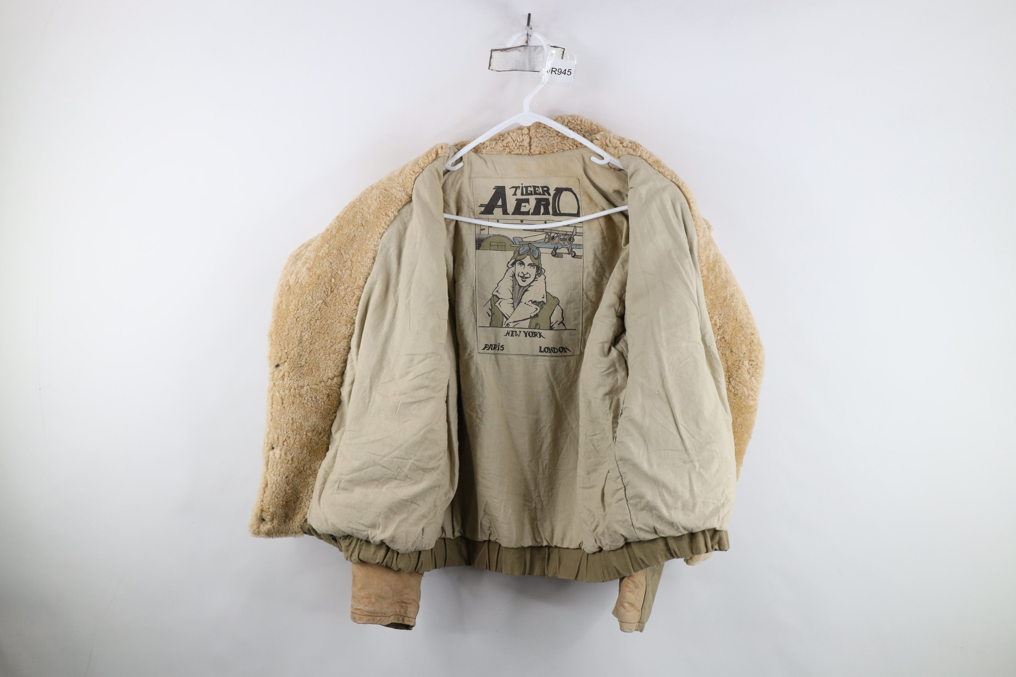 Vintage Vintage 80s Amelia Earhart Shearling Leather Flight Jacket Size M / US 6-8 / IT 42-44 - 9 Thumbnail