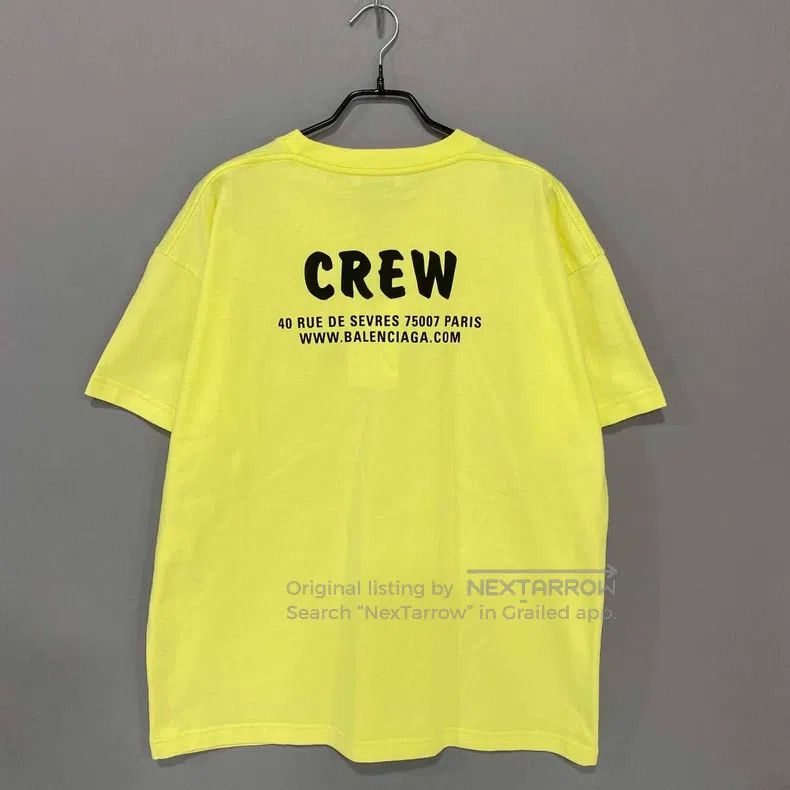 Balenciaga Balenciaga CREW letter short-sleeve Size US XL / EU 56 / 4 - 3 Thumbnail