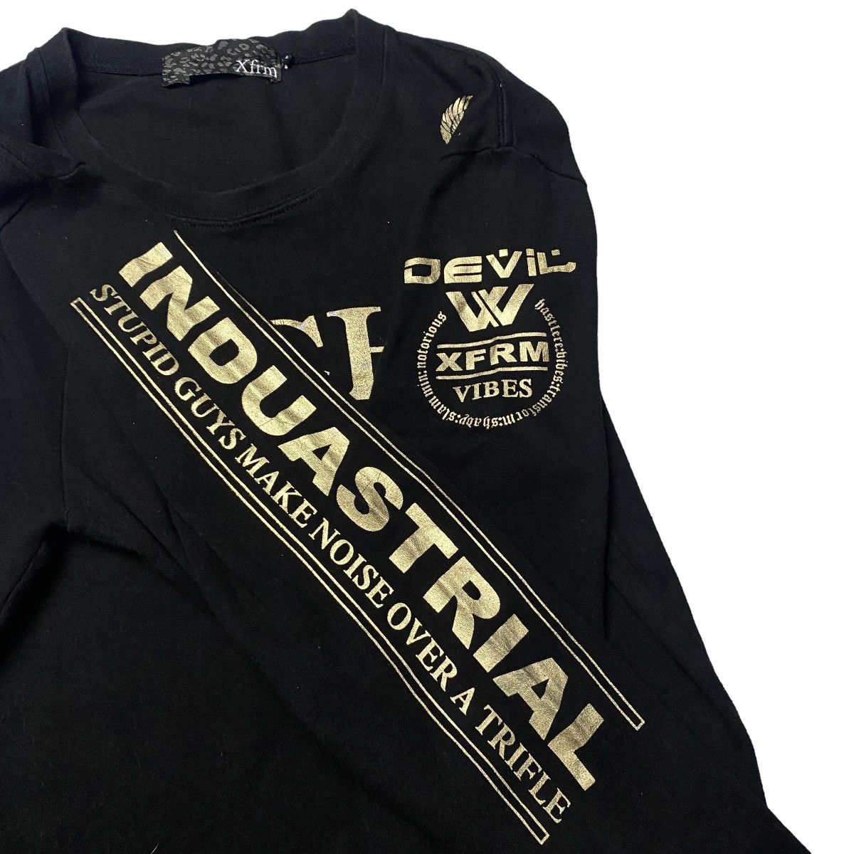 If Six Was Nine 2000's Xfrm Raise The Devil Poem Longsleeve Size US S / EU 44-46 / 1 - 5 Thumbnail