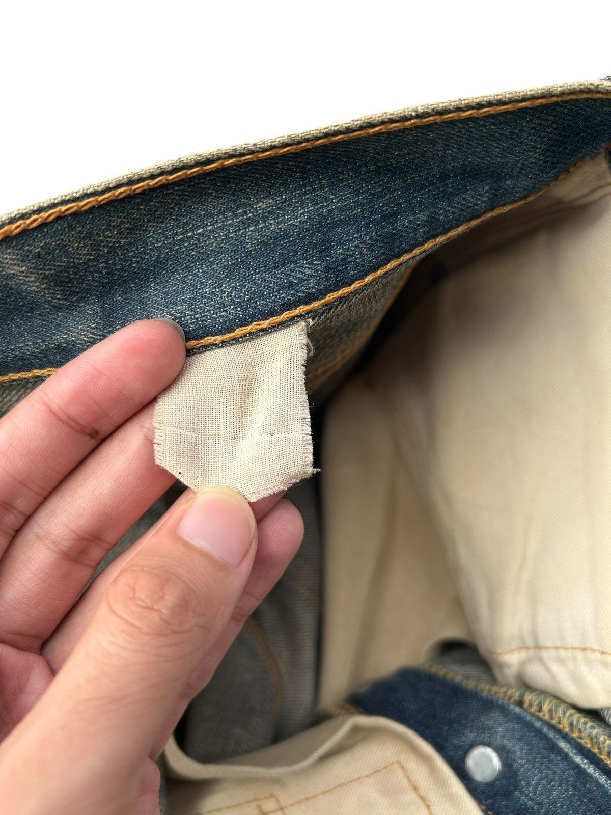 Kapital Thrashed Vintage Sugar Cane Selvedge Denim Jeans Grunge Size US 34 / EU 50 - 9 Thumbnail