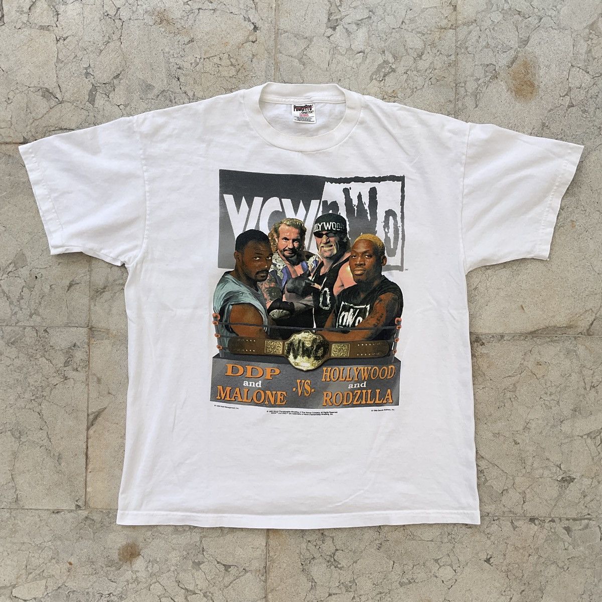 Vintage Vintage 1998 WCW Bash At The Beach WWF WWE Wrestling Shirt Size US XL / EU 56 / 4 - 1 Thumbnail