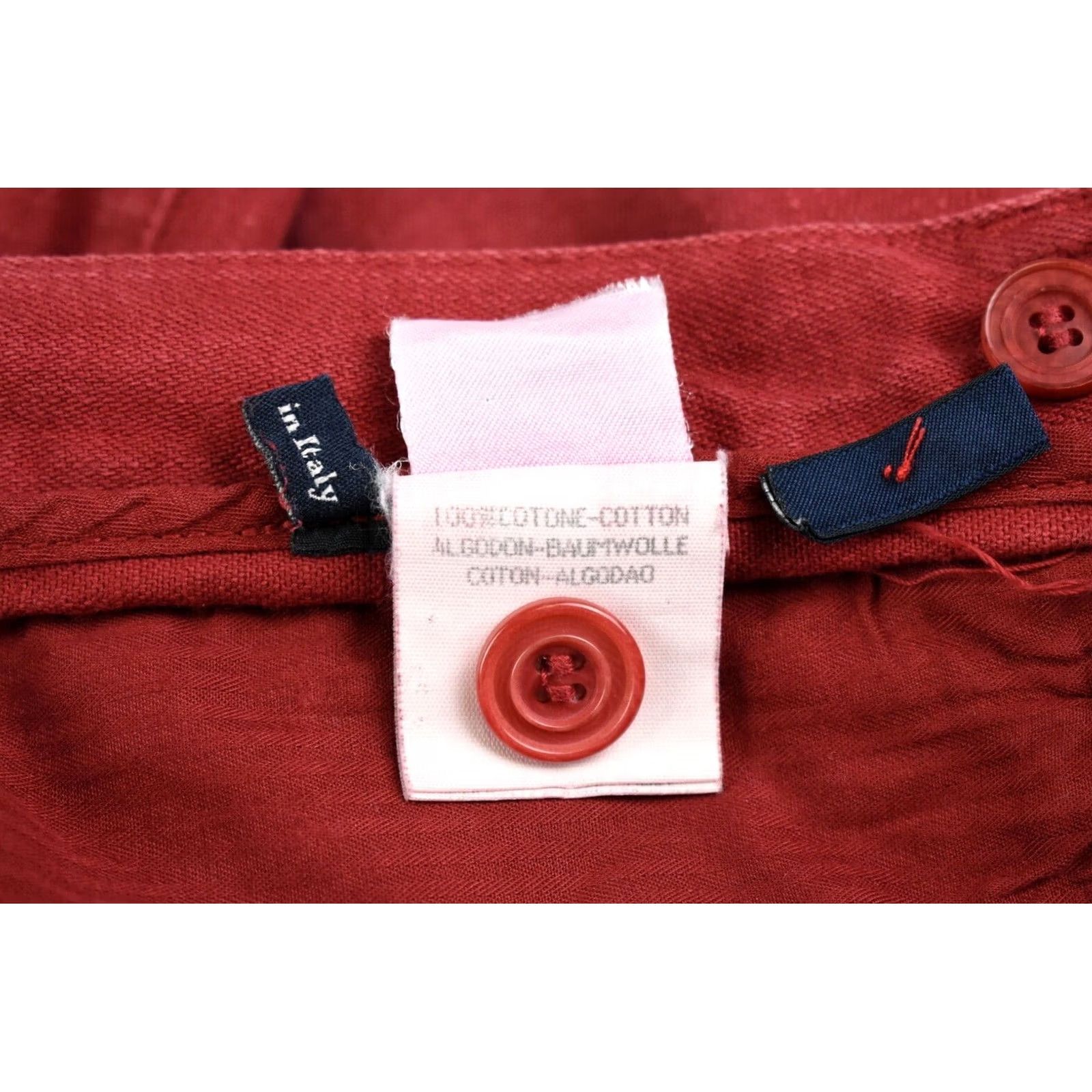 Ermenegildo Zegna ERMENEGILDO ZEGNA Trousers Men's Red W31/L29 Straight Fit Zip Fly Size US 31 - 5 Thumbnail