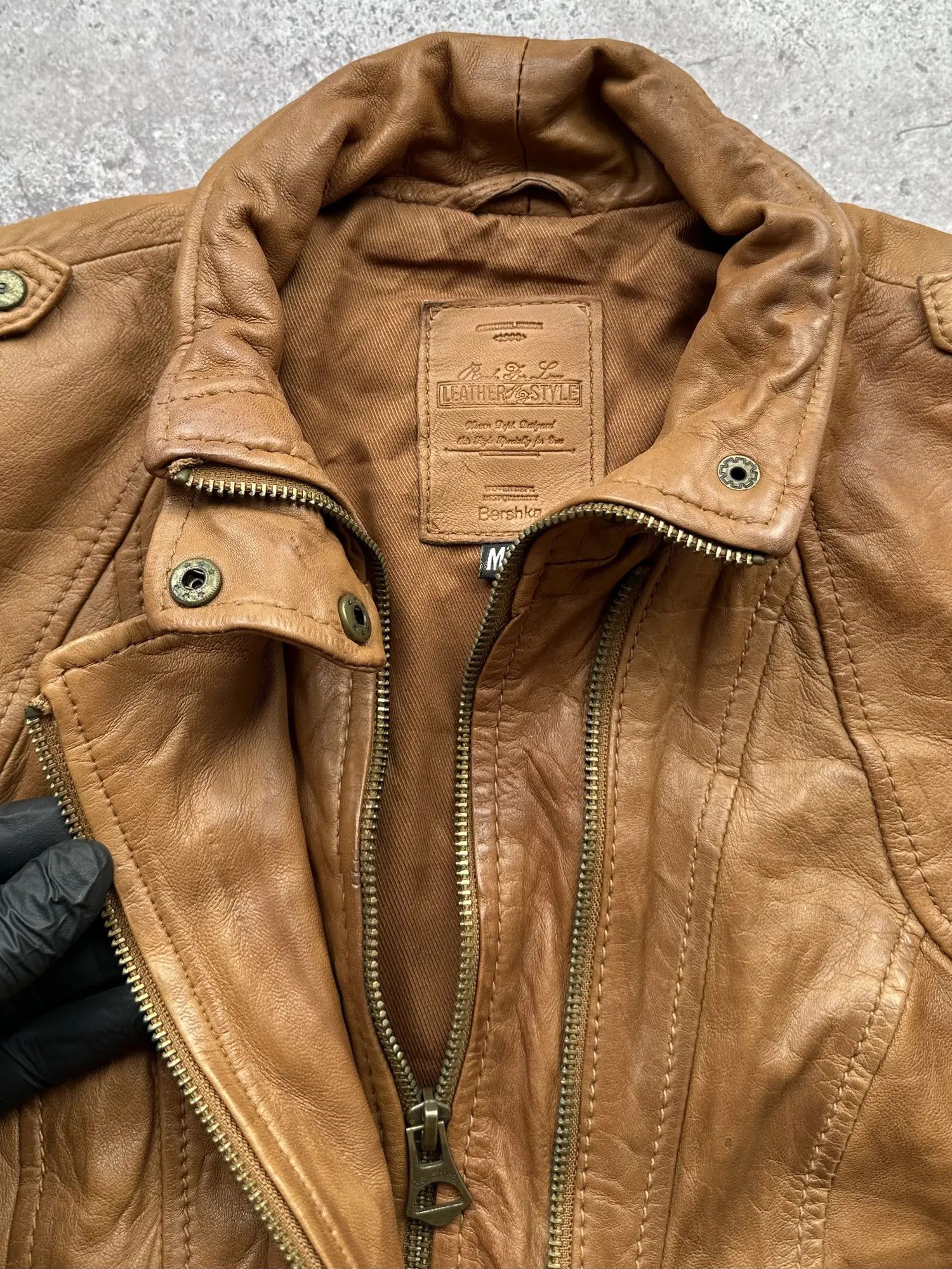 Japanese Brand Vintage Leather Jacket C171(V49) Size M / US 6-8 / IT 42-44 - 7 Thumbnail
