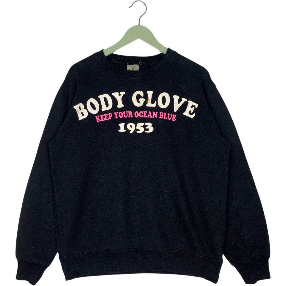 Vintage Vintage Body Glove Sweatshirt Crewneck Black Pullover Size M Size M / US 6-8 / IT 42-44 - 1 Thumbnail