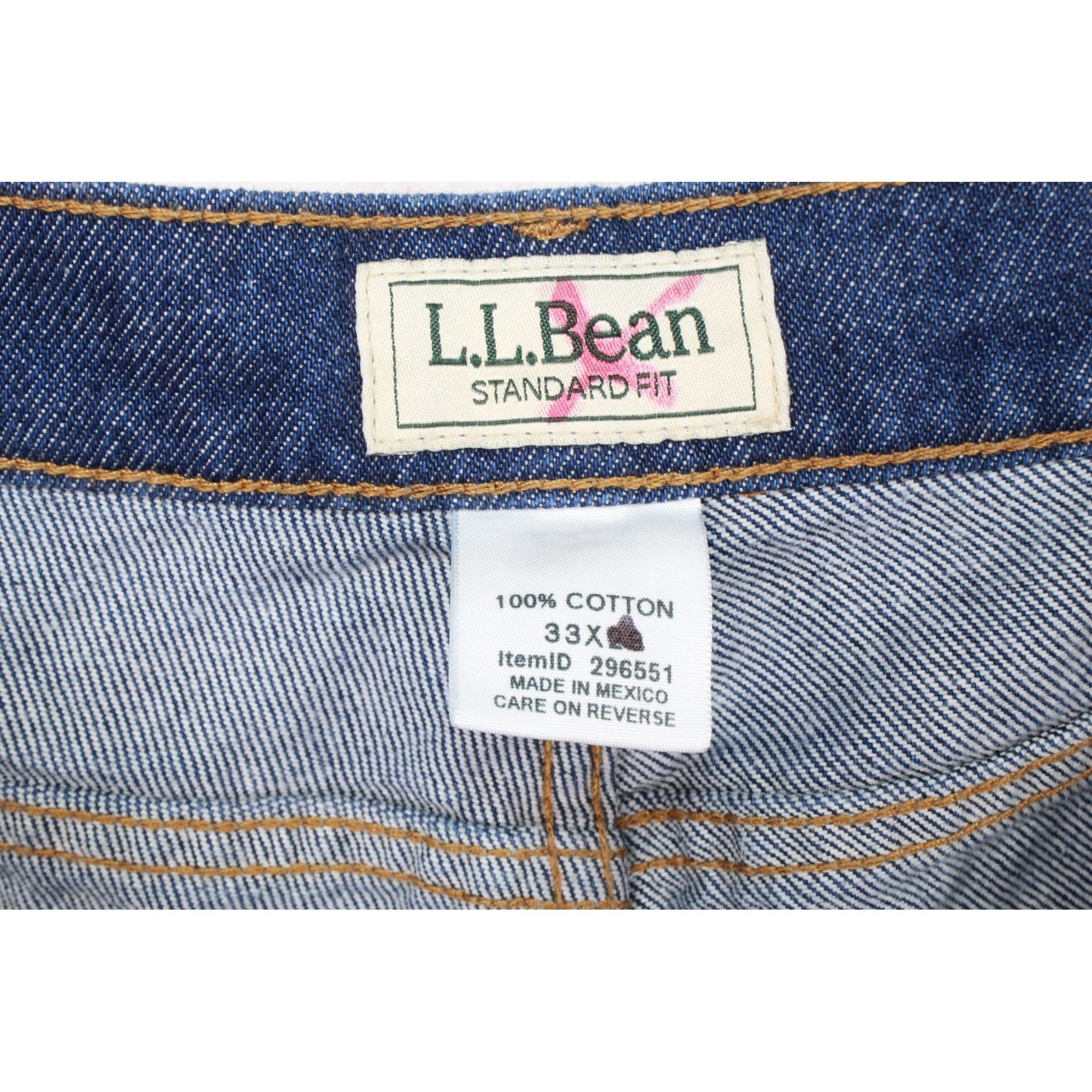 L.L. Bean LL Bean Men's Double L Jeans Standard Fit Straight Leg Size US 33 - 7 Thumbnail