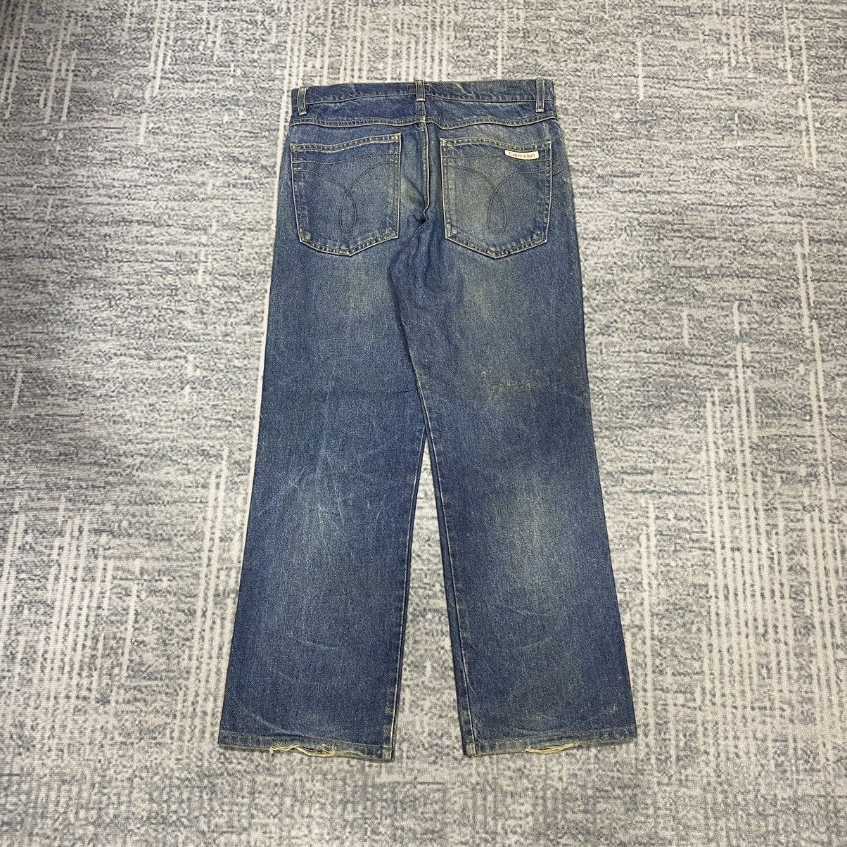 Calvin Klein × Vintage Sick☠️ CK Vintage Straight Cut Jeans 80s Mud Wash Dirty Size US 32 / EU 48 - 10 Thumbnail
