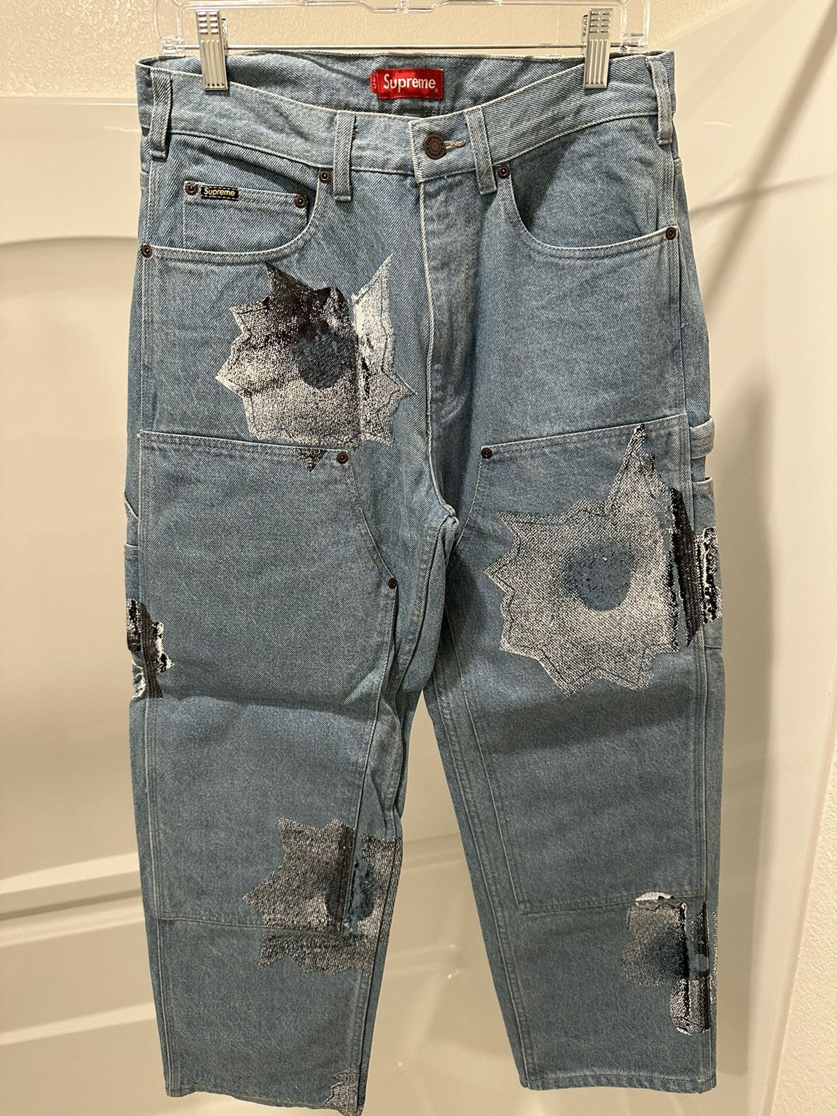 Supreme Nate Lowman Supreme Double Knee Painter Pants | Grailed