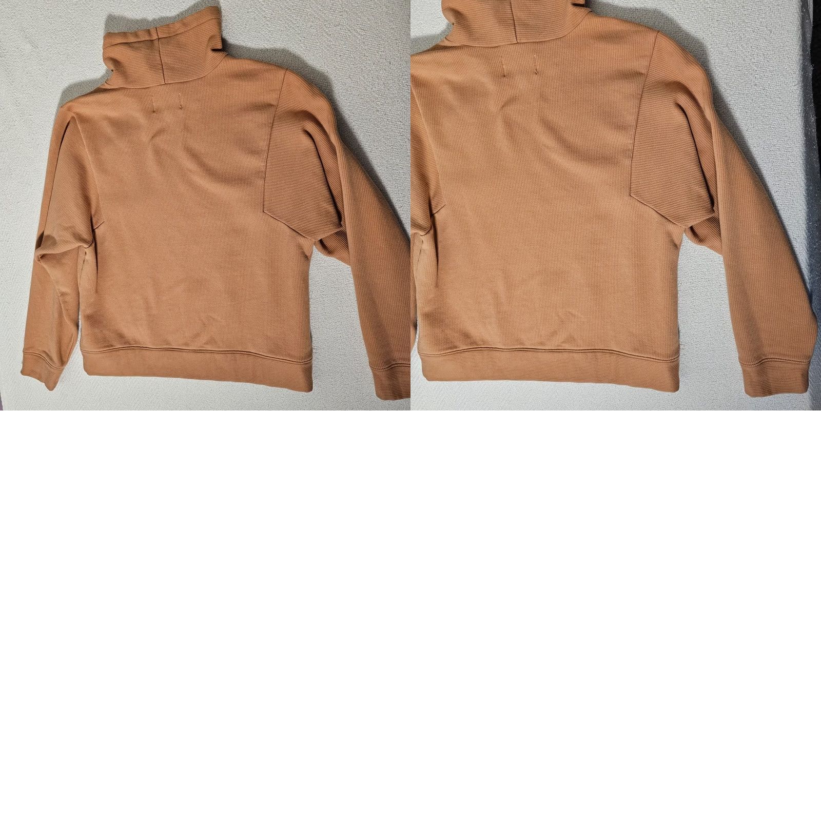 Madewell VINTAGE Madewell MWL Ribbed Funnelneck Athleisure Sweatshirt XS Tan Brown Dolman Sleeve Women's Pullover Regular Size XS Cardigan/ Sweater? Size XS / US 0-2 / IT 36-38 - 9 Thumbnail