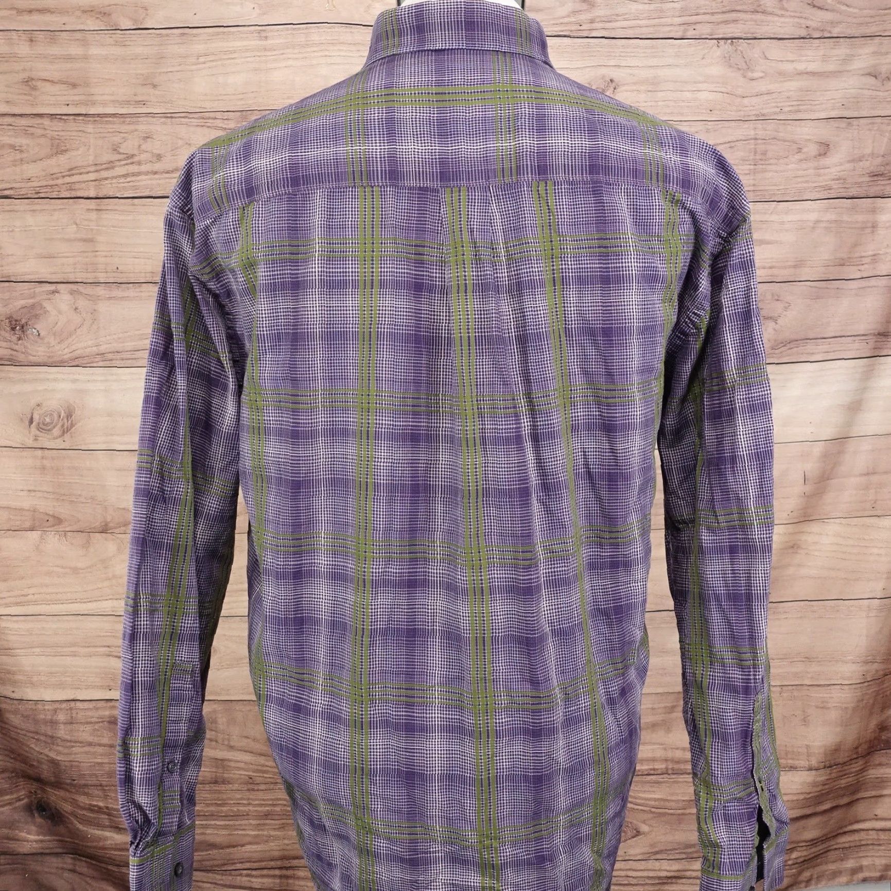 Vintage VINTAGE Alan Flusser Men's Shirt XL Long Sleeve Cotton Plaid Button-Down Casual Business Size US XL / EU 56 / 4 - 4 Thumbnail