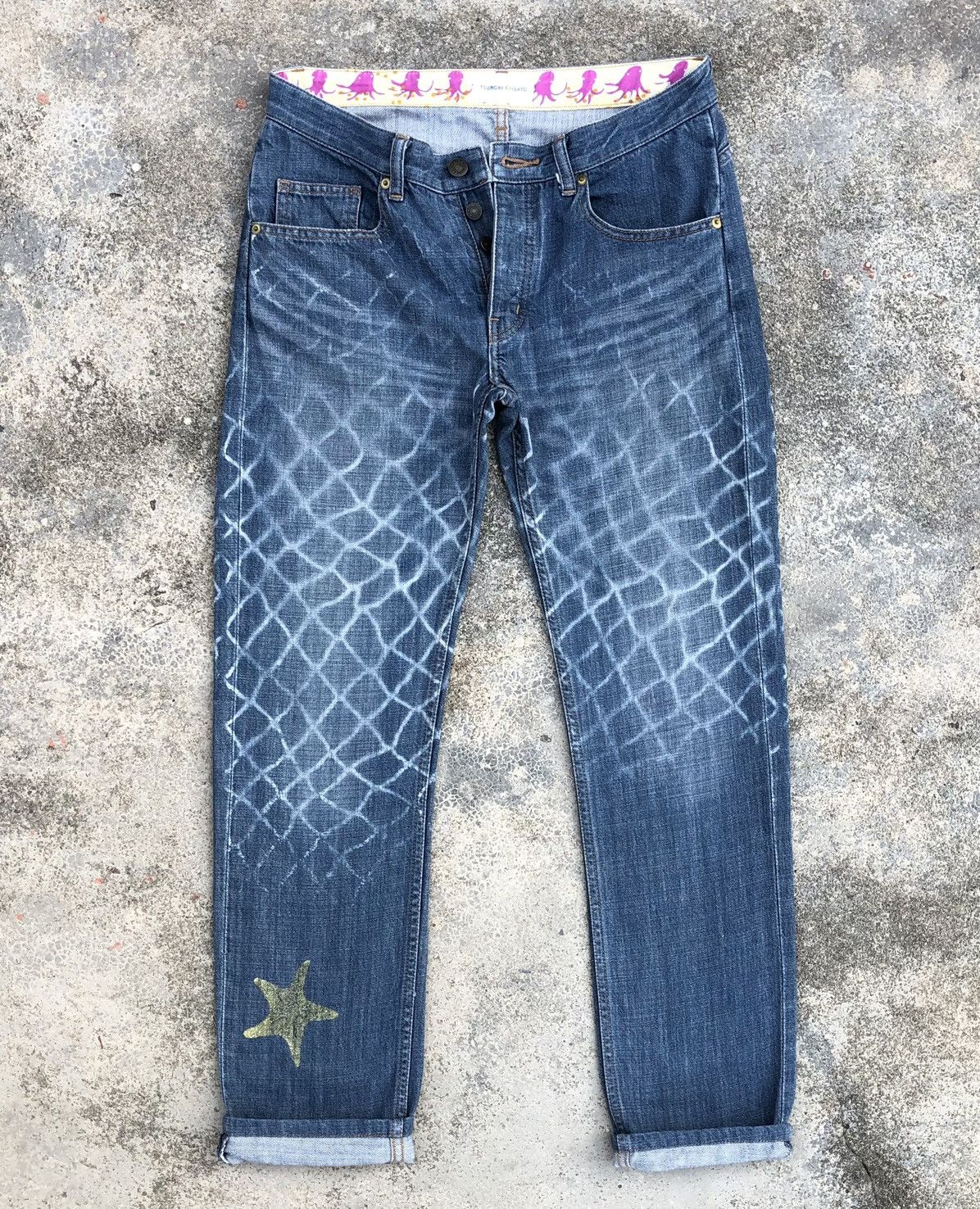 Issey Miyake × Japanese Brand × Tsumori Chisato ISSEY MIYAKE Tsumori Chisato Beautiful Art Slim Fit Denim Size US 29 - 8 Thumbnail
