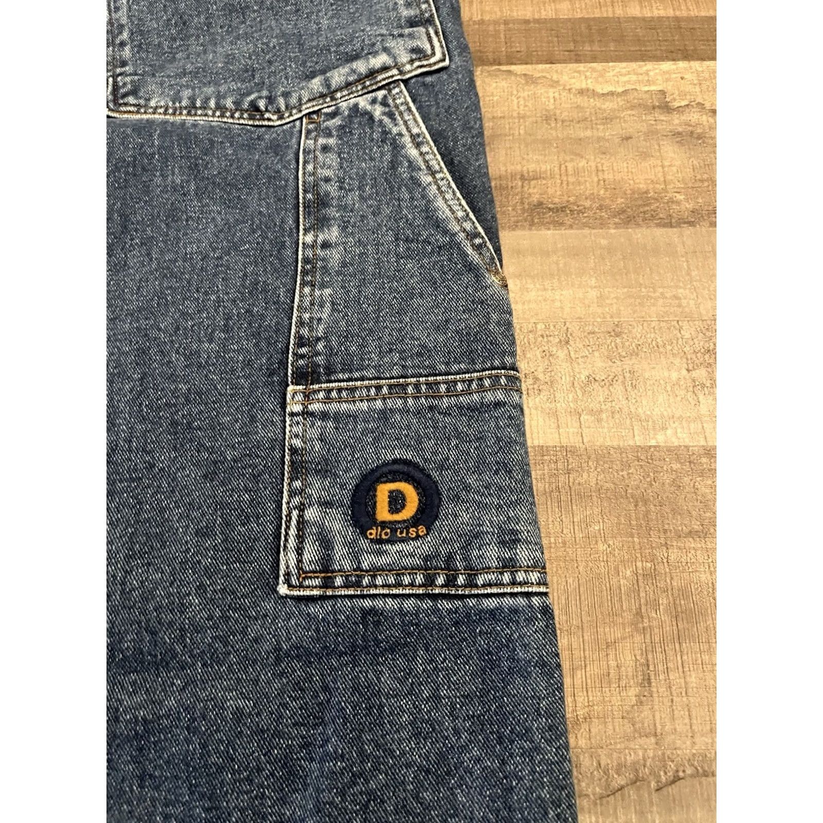 Odlo VINTAGE DLO NYC Jeans Men 34x34 Blue Denim Wide-Leg Classic 34 in Regular Belt Loops Pockets Cotton/ Denim 3x Regular Mens Size US 34 / EU 50 - 3 Thumbnail