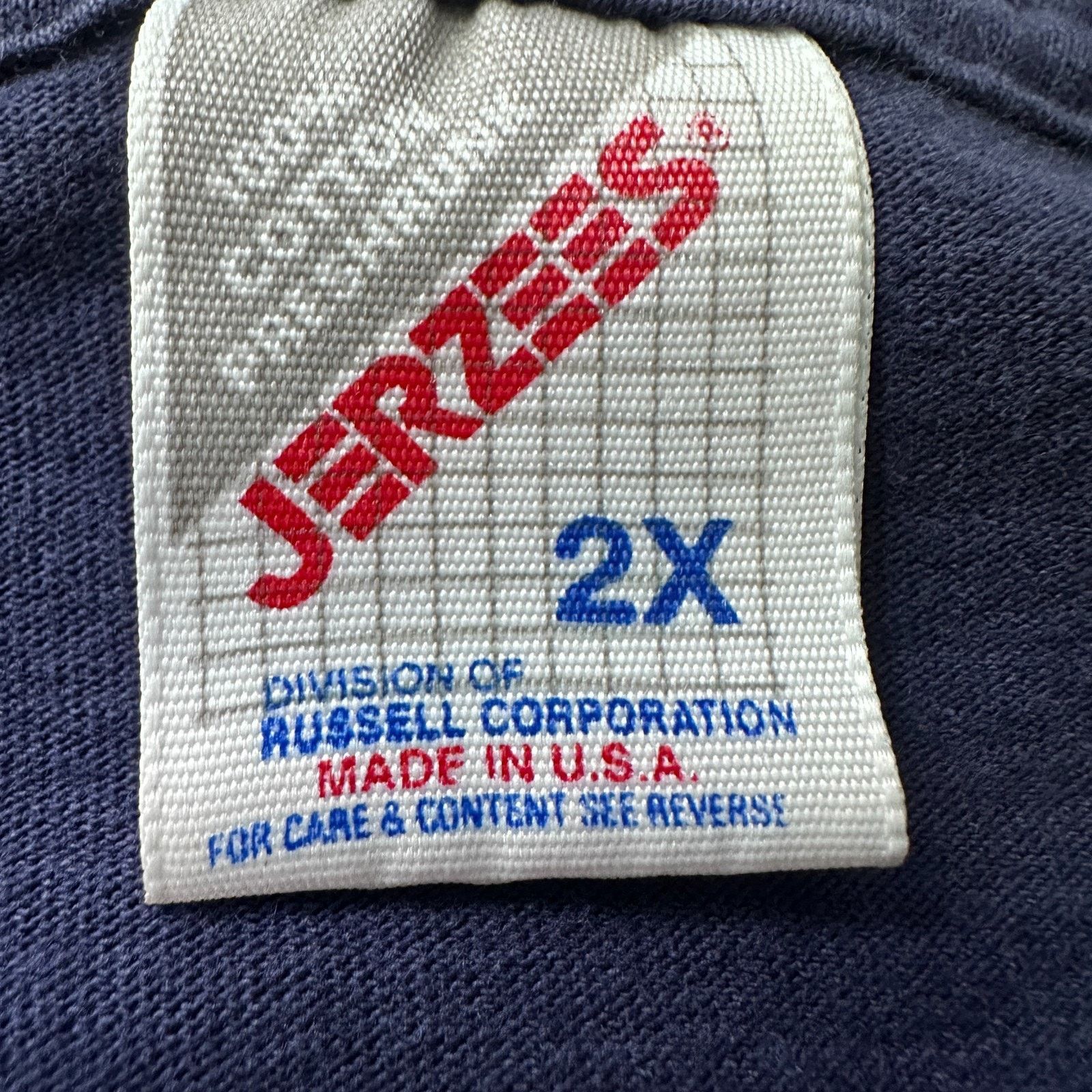 Jerzees Molson Answer The Call Wolf T-Shirt Men 2X Blue Short Sleeve Size US XXL / EU 58 / 5 - 6 Thumbnail